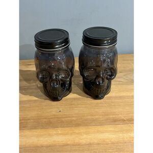 Target, black goth skull jars Halloween decoration